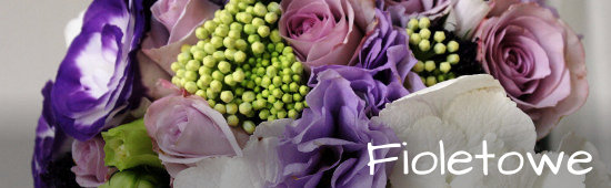 Galeria fioletowych bukietów ślubnych